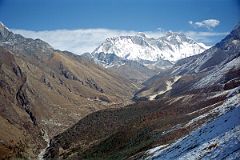 16 Tengboche - Valley Toward Dingboche With Nuptse, Everest, Lhotse From Hill Behind Tengboche.jpg